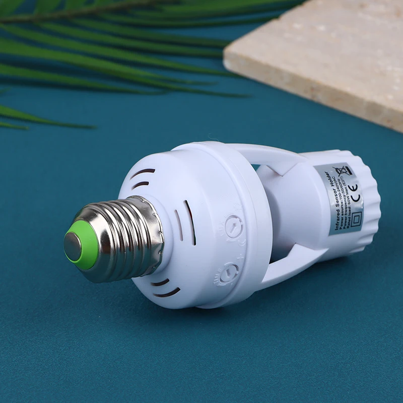 1Pc AC100-240V E26/E27 Socket Converter With PIR Motion Sensor LED Lamp Base Intelligent Switch Light Bulb Lamp Holder