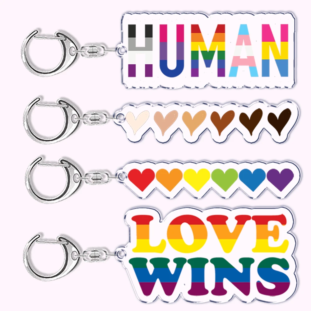 Llavero de dinosaurio arcoíris LGBT del Orgullo Gay para bolsa de accesorios LGBTQ Love Wins colgante de corazón llavero con anilla llaveros regalo de joyería