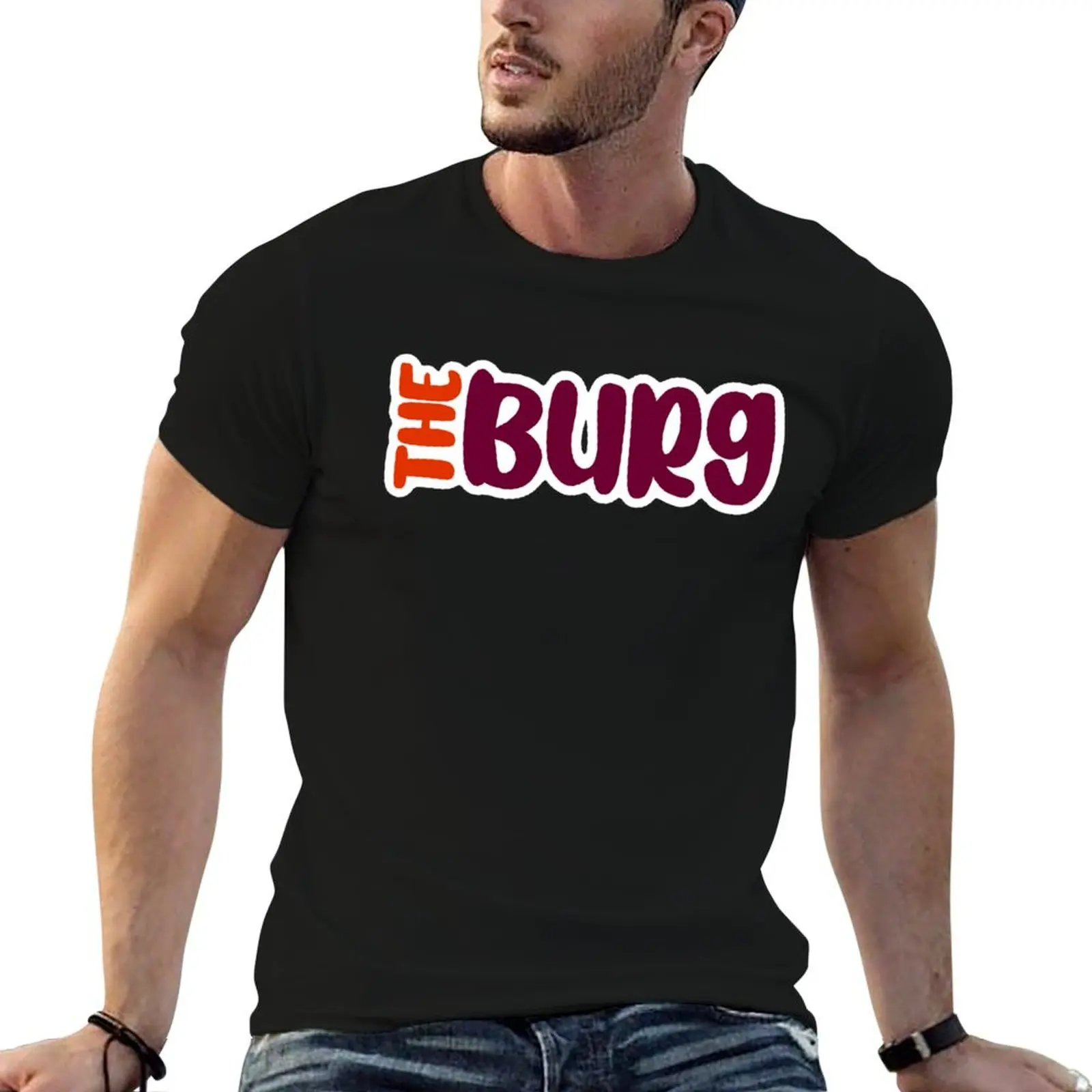 The Burg T-Shirt heavyweights baggy shirts anime stuff oversized t shirt men