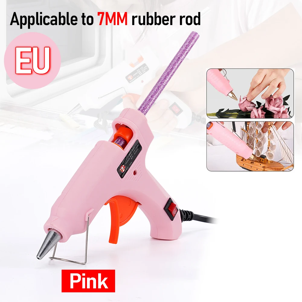 20/90W Hot Melt Glue Gun with Switch for 7mm Glue Stick Mini Indusrial Adhesive Hot Gun Electric Heat Temperature Repair Tool