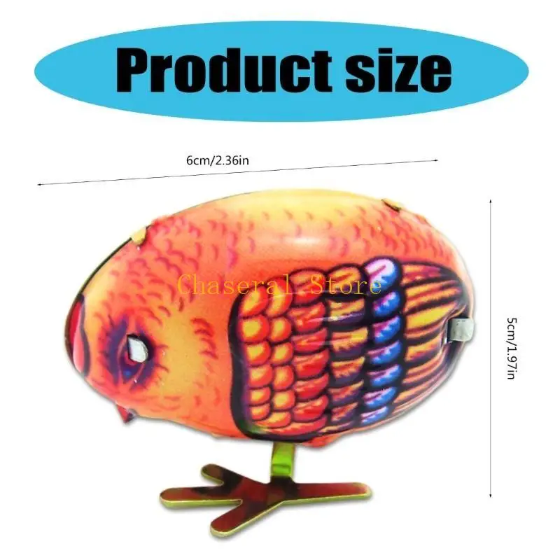 E7CE Creative Rooster Pecking Wind Up Toy Prank Fun Coffee Shop Display Decors