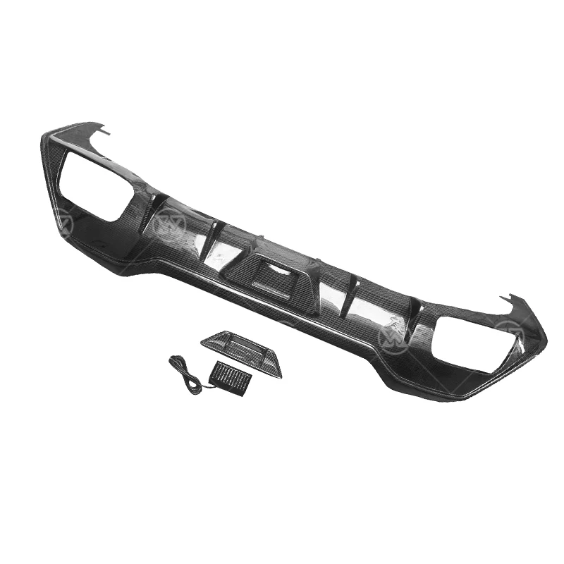 

Car Rear Lip with Lamp Splitter For BMW 8 series G14 G15 G16 830 840 850 AC style Carbon Fiber Rear Bumper Lip Diffuser Body Kit