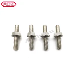 Motocycle 4Pcs Cam Screw Bolts Exhaust Port Studs Nuts Pipe Butt Both-Ends for Harley Big Twin 84-16 Sportster XL 1200 883 86-17
