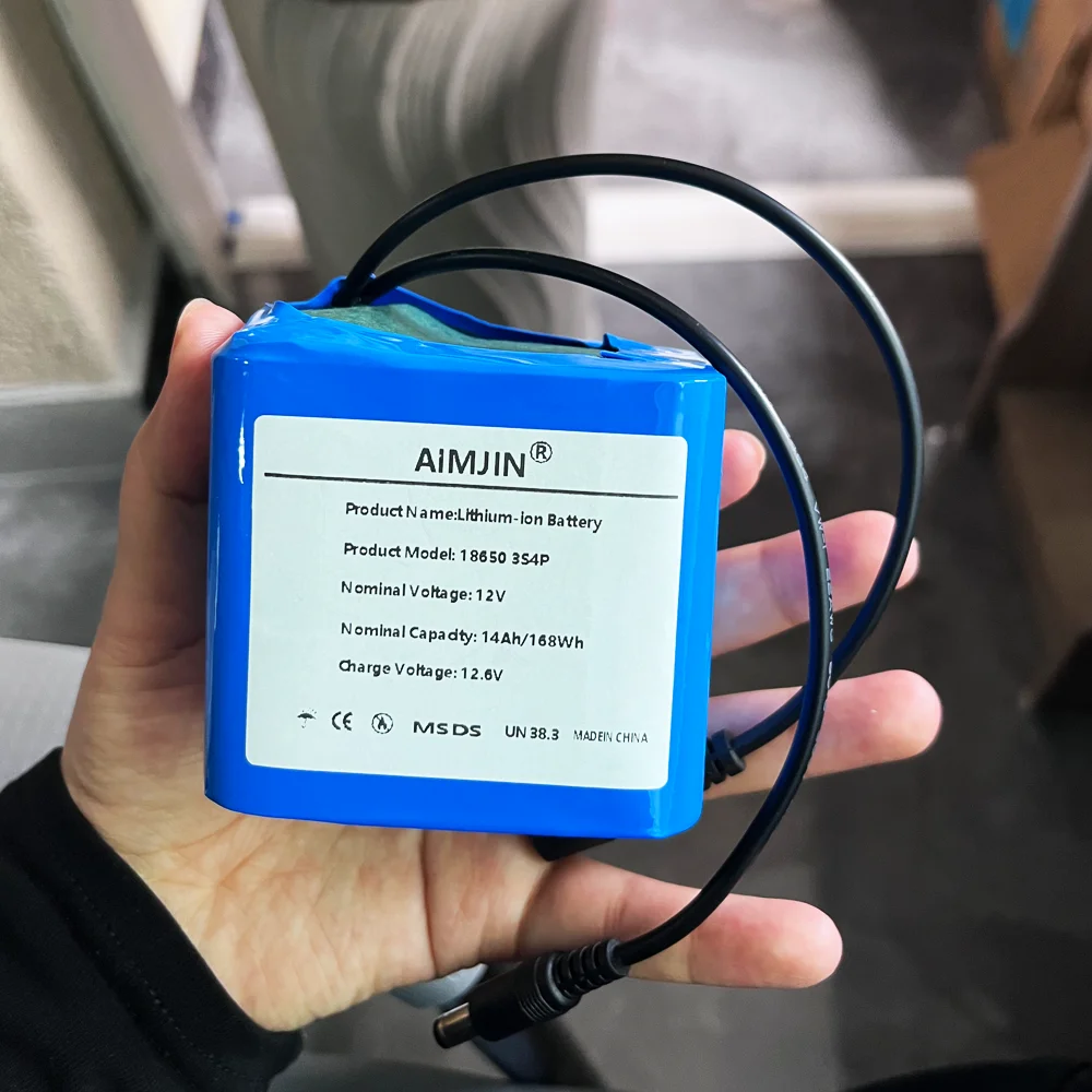 

2026 12V 14Ah 3s4p Battery Pack 18650 Lithium Ion 14000mAh Super Large Capacity Rechargeable Battery with BMS + Charger