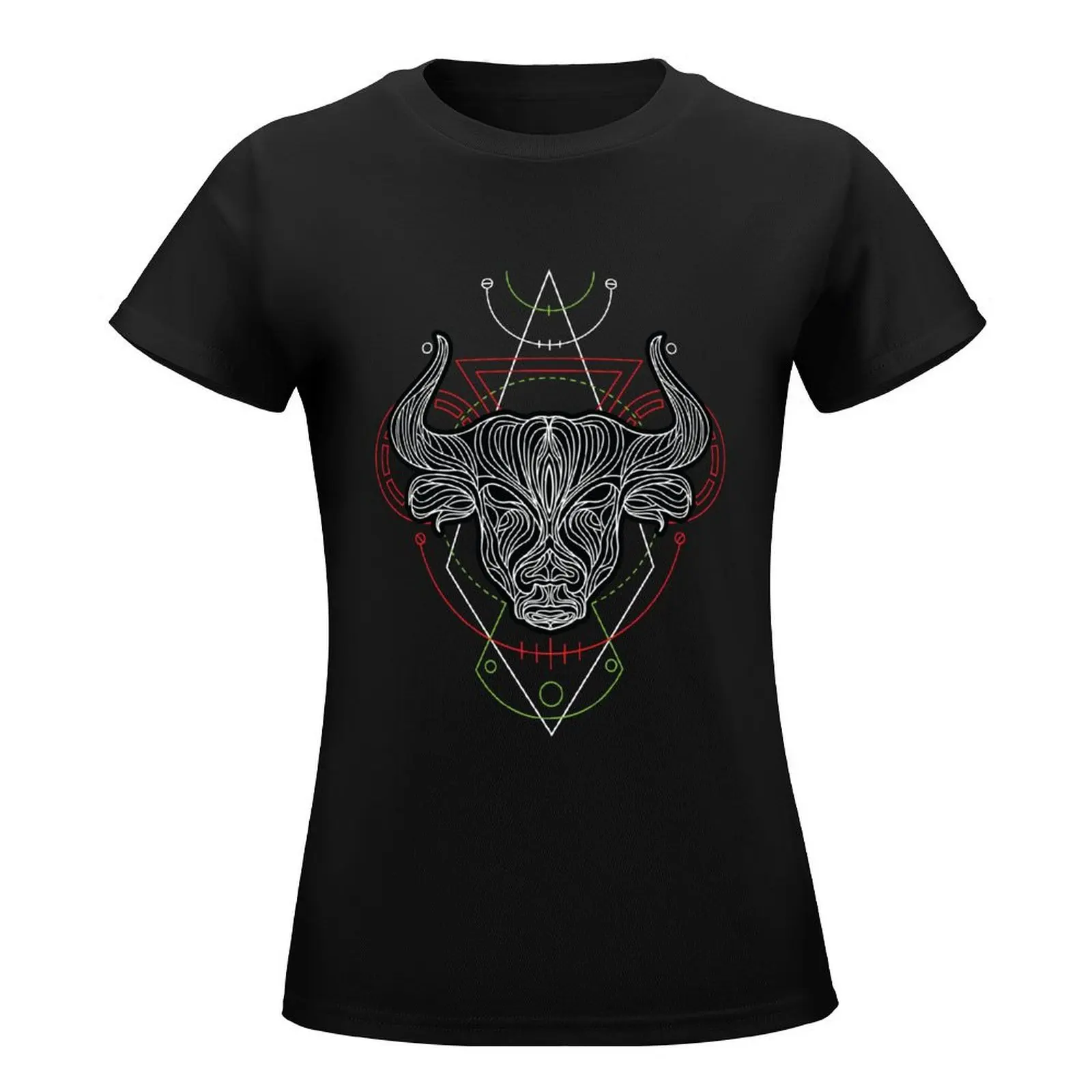 Taurus Bull T-Shirt korean fashion summer top t shirt for Women