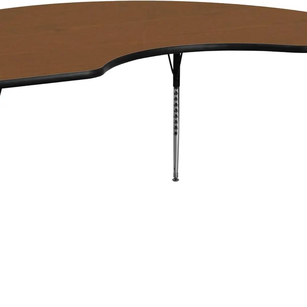 

Стол из дуба из ламината диаметром 48 x 96 л с регулируемыми ножками стандартной высоты