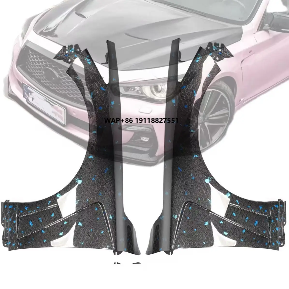 

MRD Carbon Fenders for Infiniti Q50 2014-2018 Carbon Fiber Side Fender V1 V2 V3