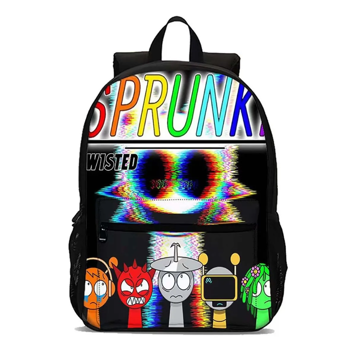 

Рюкзак с принтом Game Sprunki для девочек и мальчиков, школьная сумка, большая вместительная сумка для ноутбука, дышащий рюкзак, студенческая сумка