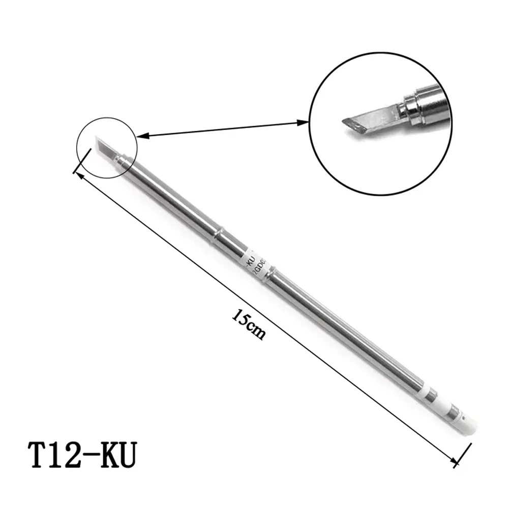 3Pcs T12 Solder Tip Assortment with T12-K T12-KU T12-for-For Types for Broad Compatibility with Soldering Stations