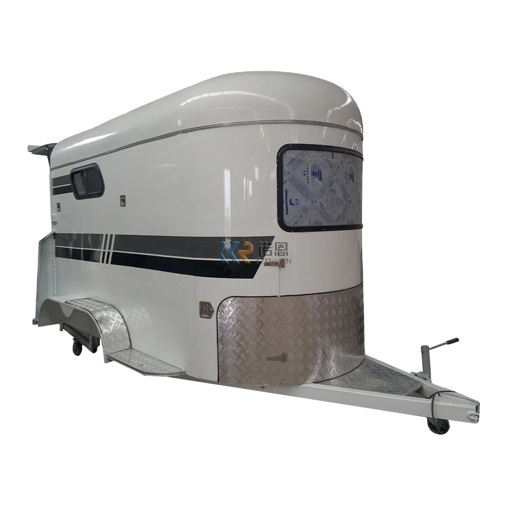 2024 OEM Slant Load Horse Trailer Extended with Kitchen Travel Trailer Horse Float Cart with Living Area