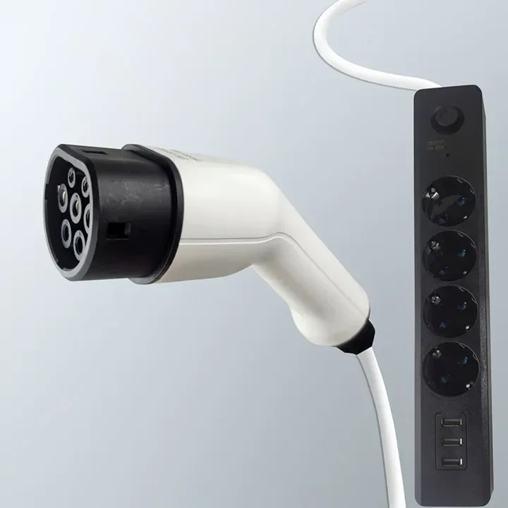 

Outdoor Camping Barbecue Portable Electric Charging Switch Plug CE V2L Typ2 Type216A 3.5KW EV Discharge