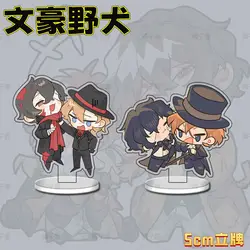 Dazai Osamu Acrylic Stand Nakahara Chuuya Figure Display Anime Goods Collection Desk Decoration Ornament Accesorios Kawaii Gift
