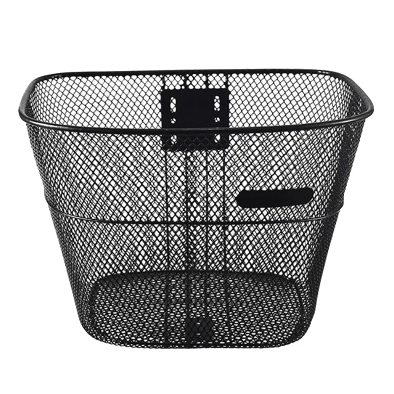 

A61P Bike Basket Mountain Metal Folding Bicycles Bike Front For Hiking Riding Shopping Camping Outdoor