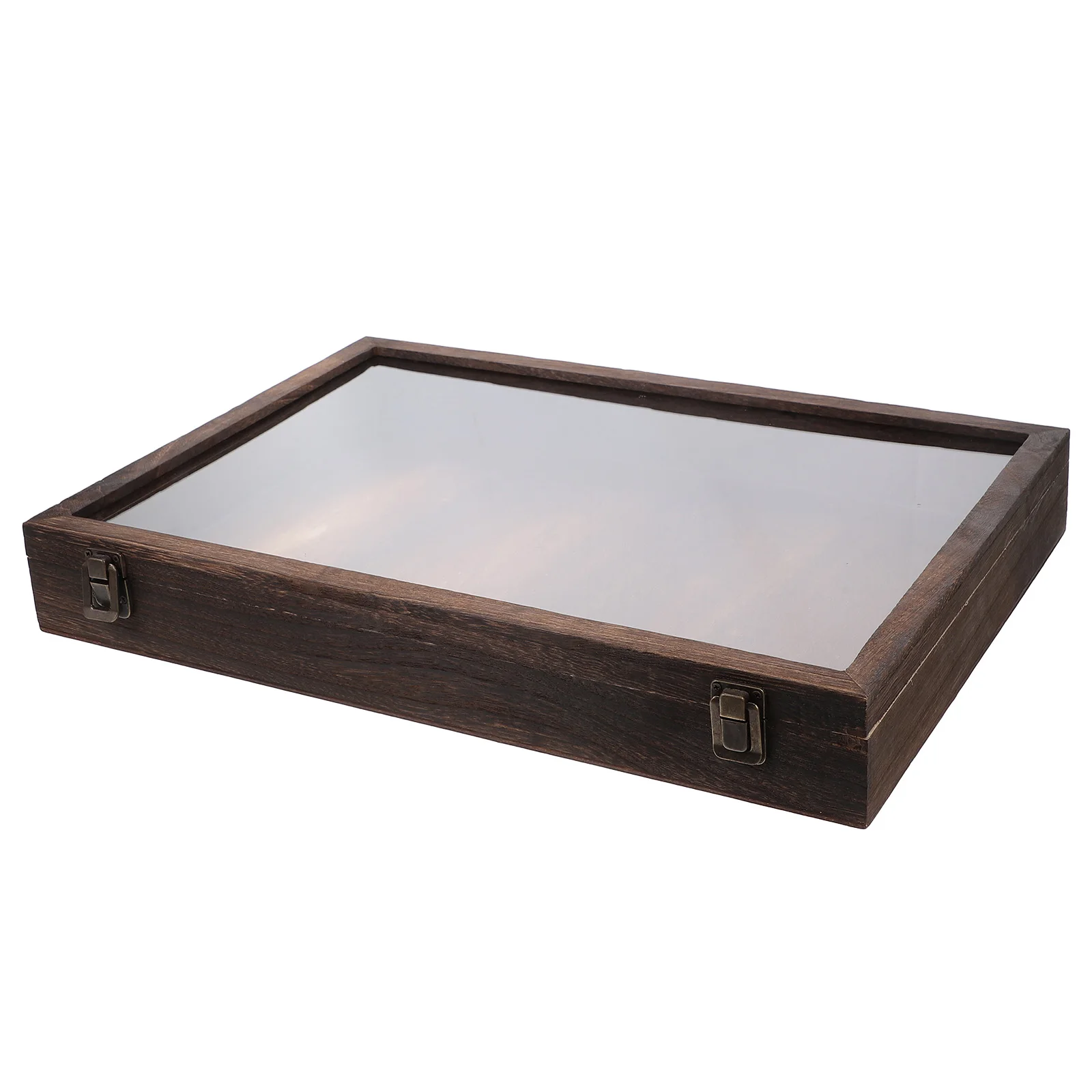 

Wooden Butterfly Specimen Display Box Large Capacity Transparent Cover Specimen Case Plant Storage Showcase for Home