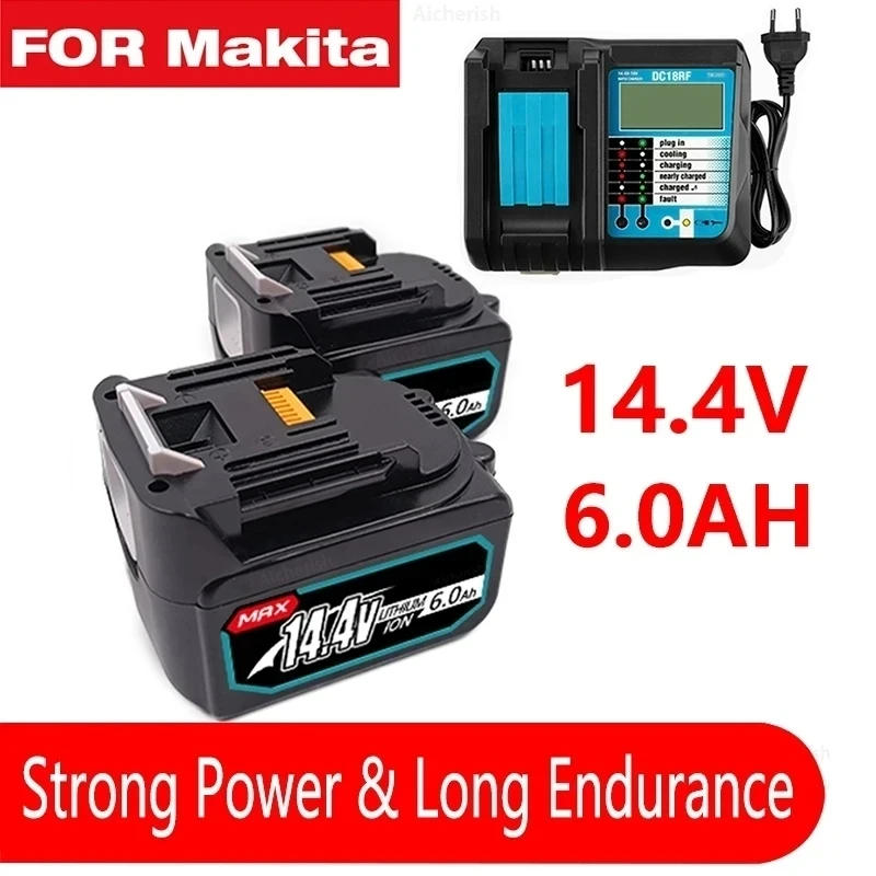 

Используется для литий-ионной батареи Makita 14,4 В, 6,0 Ач, BL1430B, 1460B, 1415194066-bdf440rфевtd, 130FWLXT, 20b14151945-0194559-battery