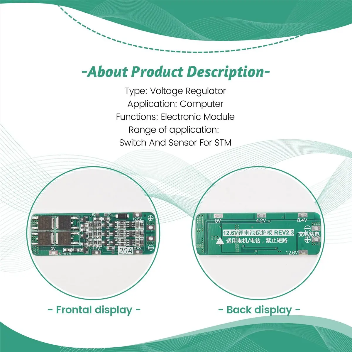 ABFS 10Pcs 3S 20A 18650 Li- Lithium Battery Charger Module Protection Board PCB 11.1V 12V 12.6V Module