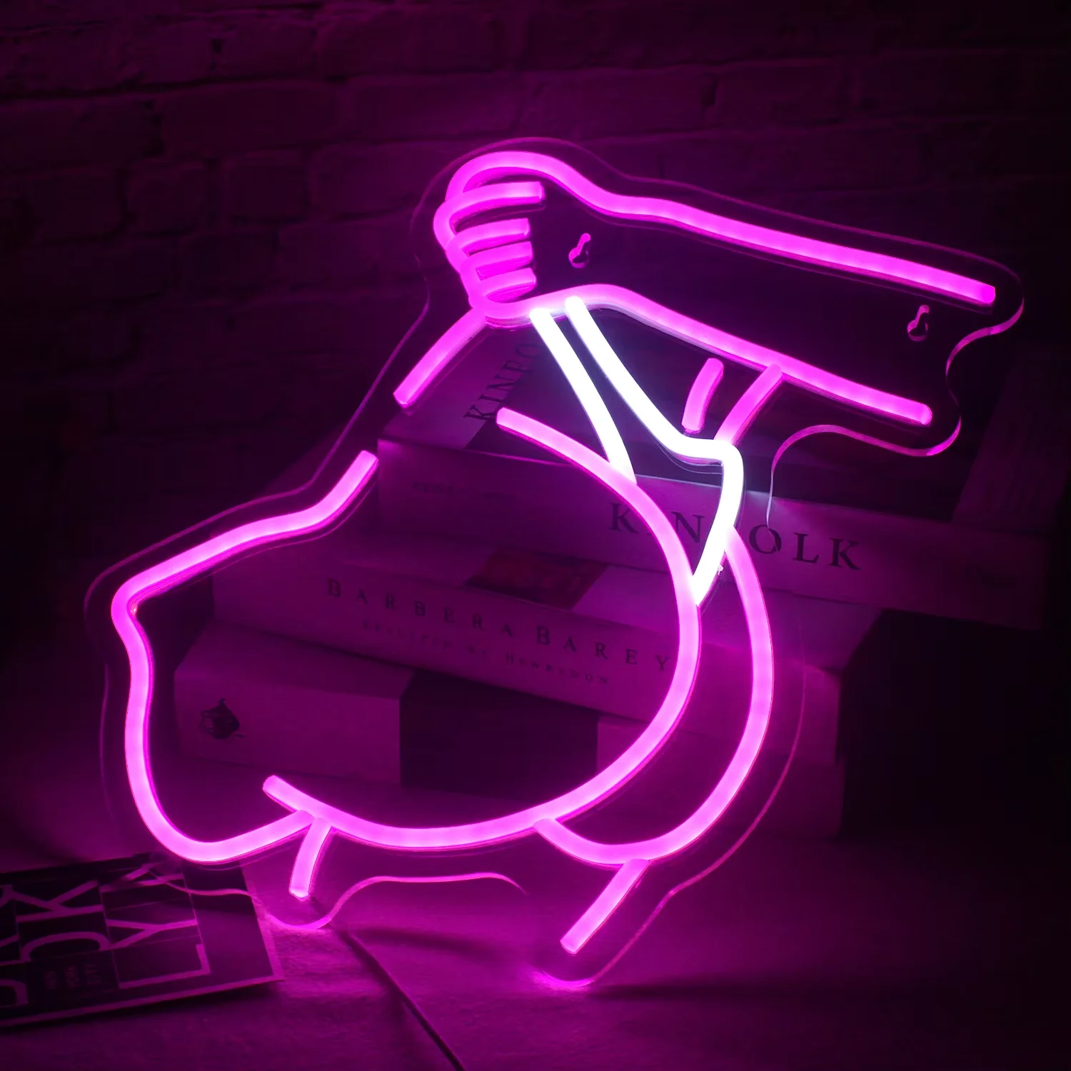 Decorazione della stanza con insegna al neon a LED per donna sexy alimentata tramite USB con interruttore per luci per decorare la parete della camera da letto estetica della camera da letto del bar della festa