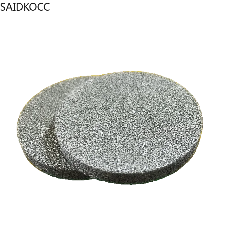 

SAIDKOCC Diameter 30mm/50mm/100mm Microporous powder sintered aluminum foam sheet 5mm thick metal aluminum foam filter material