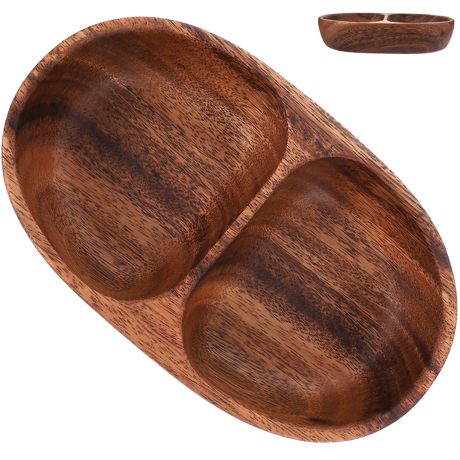 

Walnut Fruit Plate Solid Wood Dried Snack Kitchen Restaurant Salad Bowl Wooden Basin for Counter Containers Food Bowls