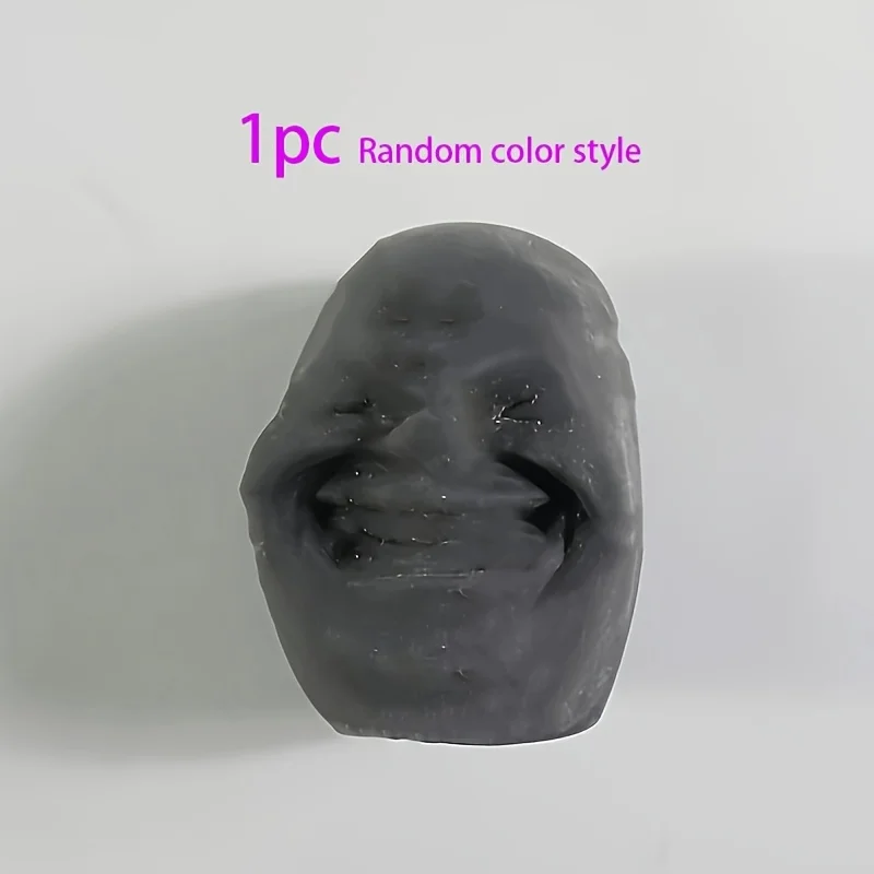 Interesting Facial Emotion Ball, Irritability Toy Stress Relief Squeeze Ball for Children and Adults, Autism Sensory Toy (black)