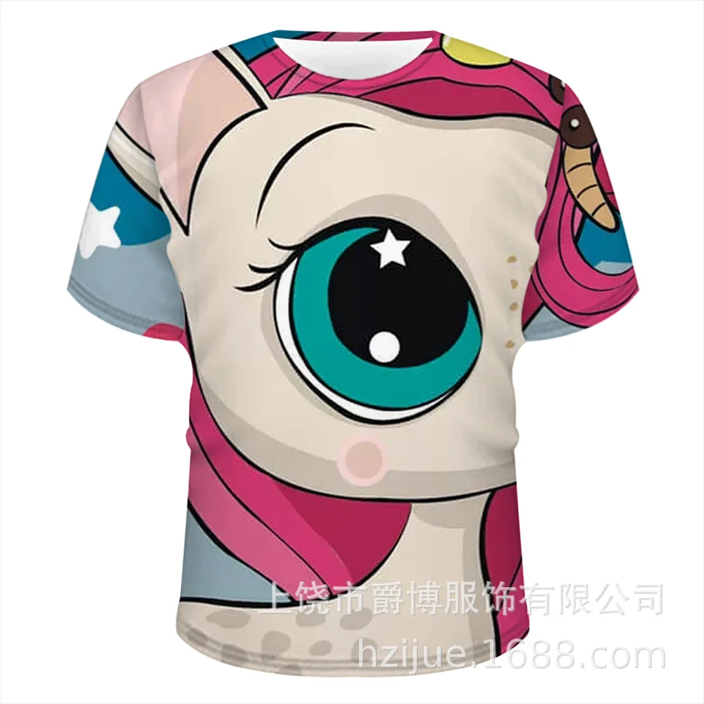 

Summer New Adule's Personalized Creative Printed Loose Short Sleeve White Tiger Handsome Printed Large Fashion T-shirt 2025