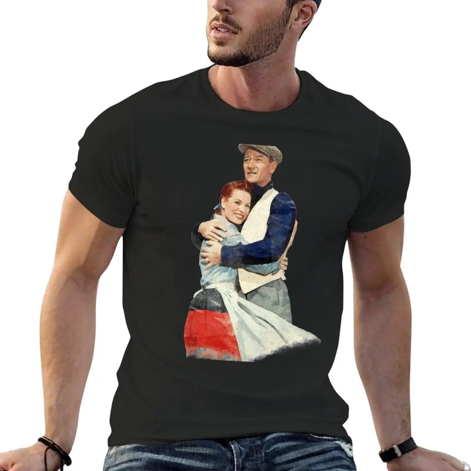 The Quiet Man - Watercolor T-Shirt boys whites sublime custom shirt clothes for men