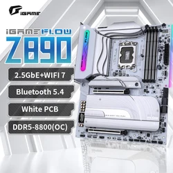 colorful intel z890 iGame Z890 FLOW V20 DDR5-8800(OC) Dr MOS 90A PCIe 5.0 x4 M.2 USB4 40Gbps Type-C BE200 WiFi 7 Realtek 2.5G