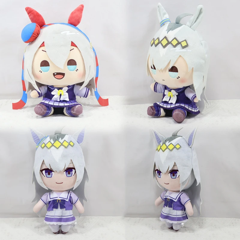 

Pretty Derby Tamamo Cross Oguri Cap Plush Toys Anime Character Stuffed Doll Soft Pillow Home Decor Fans Collection Birthday Gift