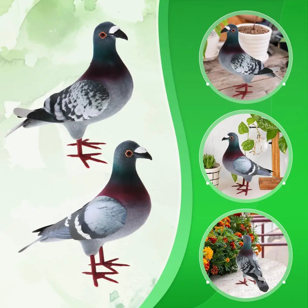 Artificial Dove Animal, Simulation Dove Ornaments, Realistic Bird Figurines, Party Favors, Garden Decoration, Decoration