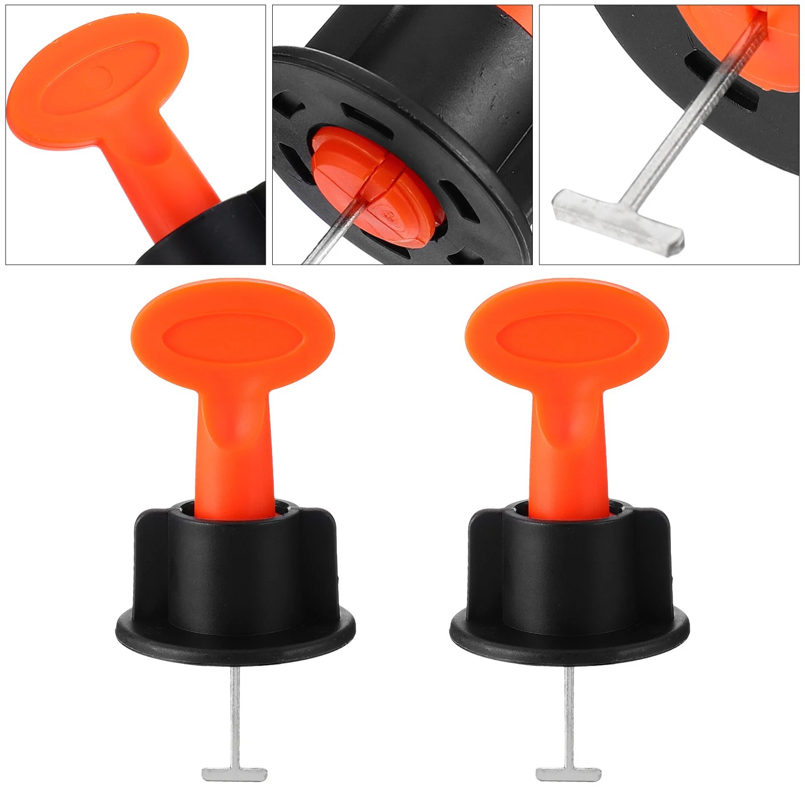 

51Pcs Tile Leveling System Reusable Tile Installation Tools Kit Adjustable Spacers Locator Wall Floor Leveler Leveler Locator