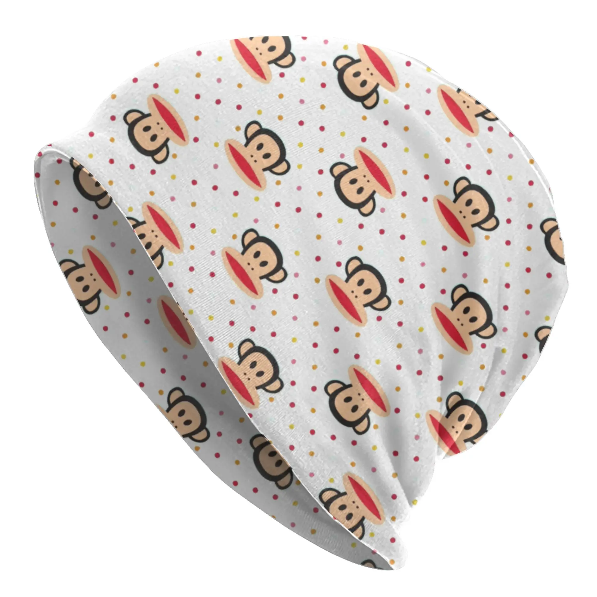Funny Colourful Monkey Printed Bonnet Hats  Street Knitting Hat For Women Men Autumn Winter Warm Lovely Skullies Beanies Caps