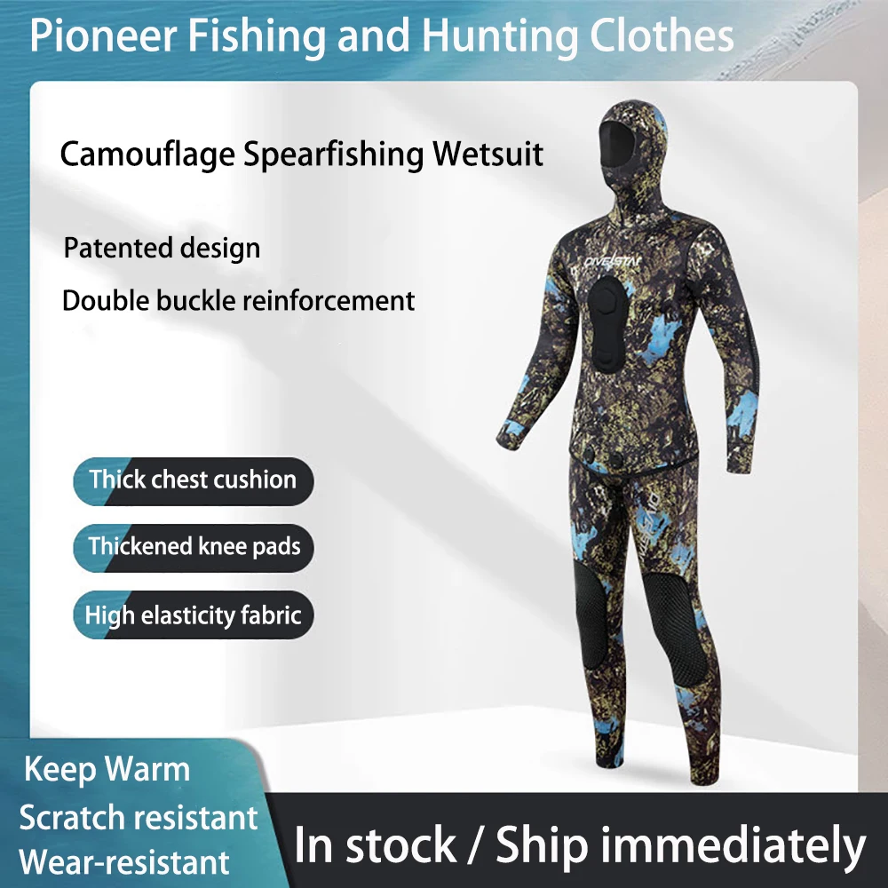 

3MM/5MM/7MM CR Neoprene Wetsuit Open Cell Free Diving Suit Camouflage Fullsuit Adult Snorkeling Swimming Spearfishing Wetsuits