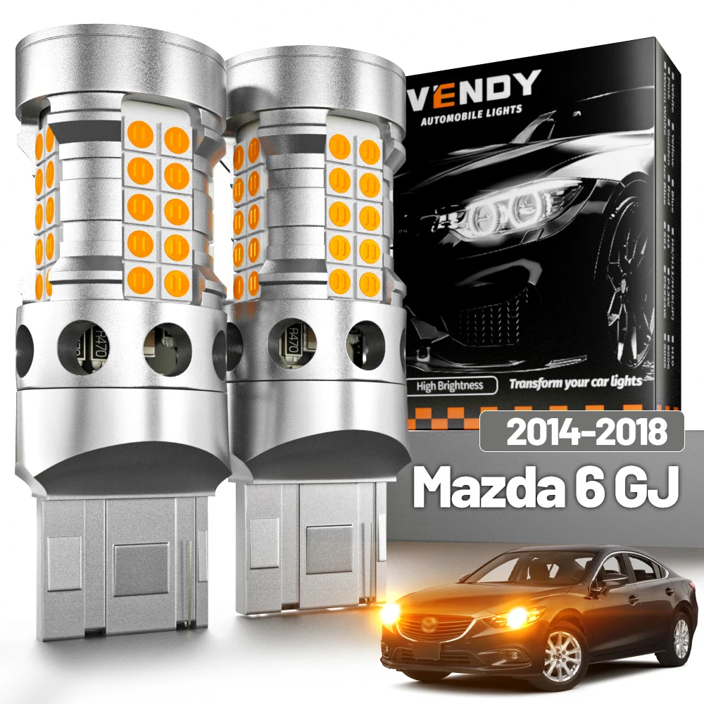 2 Stück LED-Blinkleuchte für Mazda 6 GJ 2014-2018 Blinklicht 2015 2016 2017 Canbus Zubehör