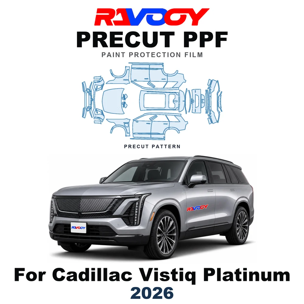 Precut PPF For Cadillac Vistiq Platinum 2026-2026 8.5mil TPU Paint Protection Film Hood Bonnet Bumper Self-Healing Clear Kit