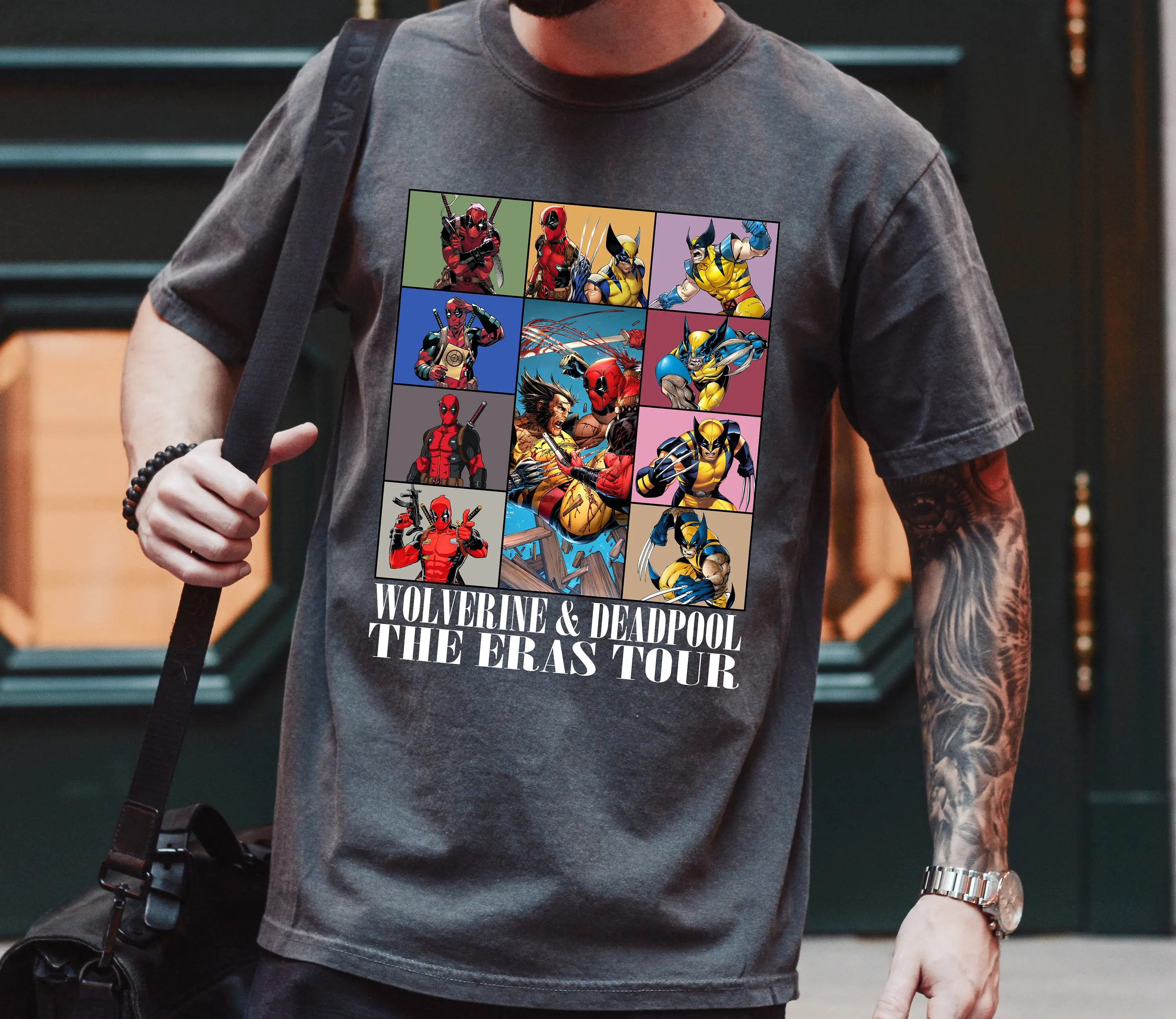 Marvel Deadpool Eras Tour Camisa Deadpool y Wolverine Come Together Camisa Marvel Disneyland Camisa a juego familiar