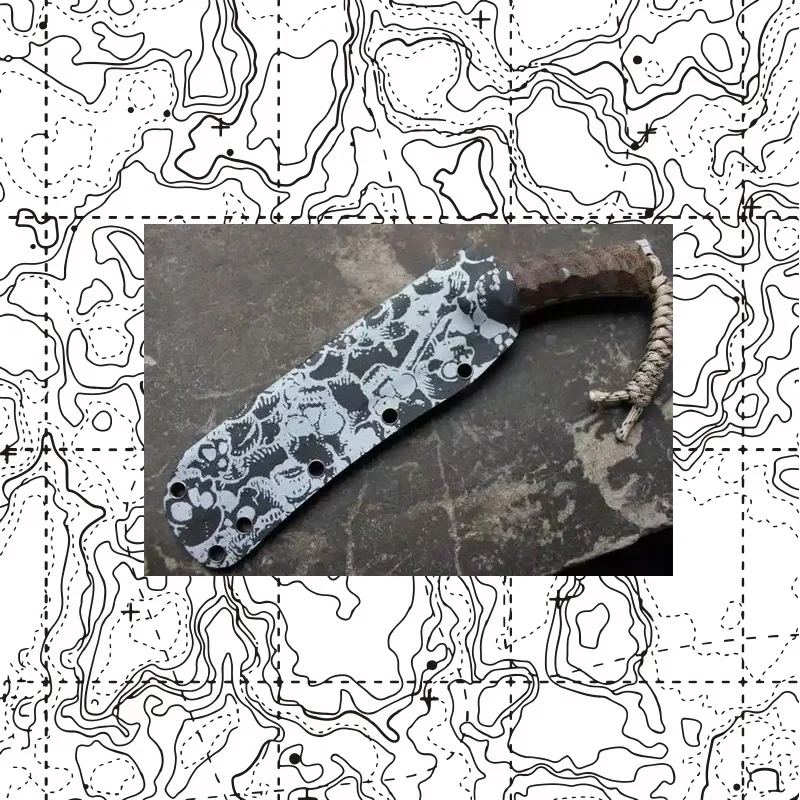 

8-размерный белый топографический узор KYDEX, термопластичный лист, термоформовая доска, K-доска для кобуры, ножны, ножны