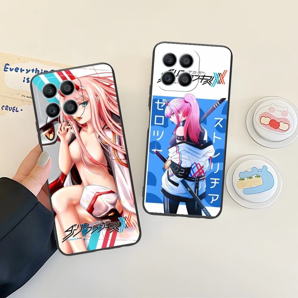 Darling FranXX Zero Two Colour Mobile Phone Case for Huawei Honor 90 80 70 60 50 30 20 10 9 8 7 Pro S SE Lite 5G Black Cover