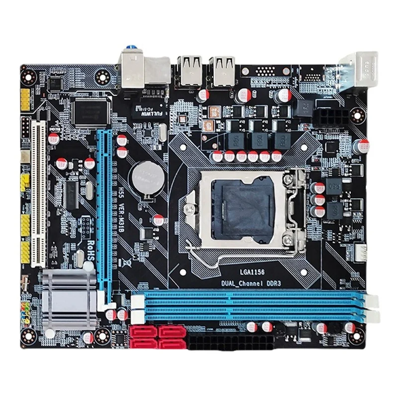 LGA1156 Computer Motherboard DDR3 Memory ATX Mainboard 1600Mhz 4 SATA USB2.0 Dual Channel For I3 530/I5 750/660CPU