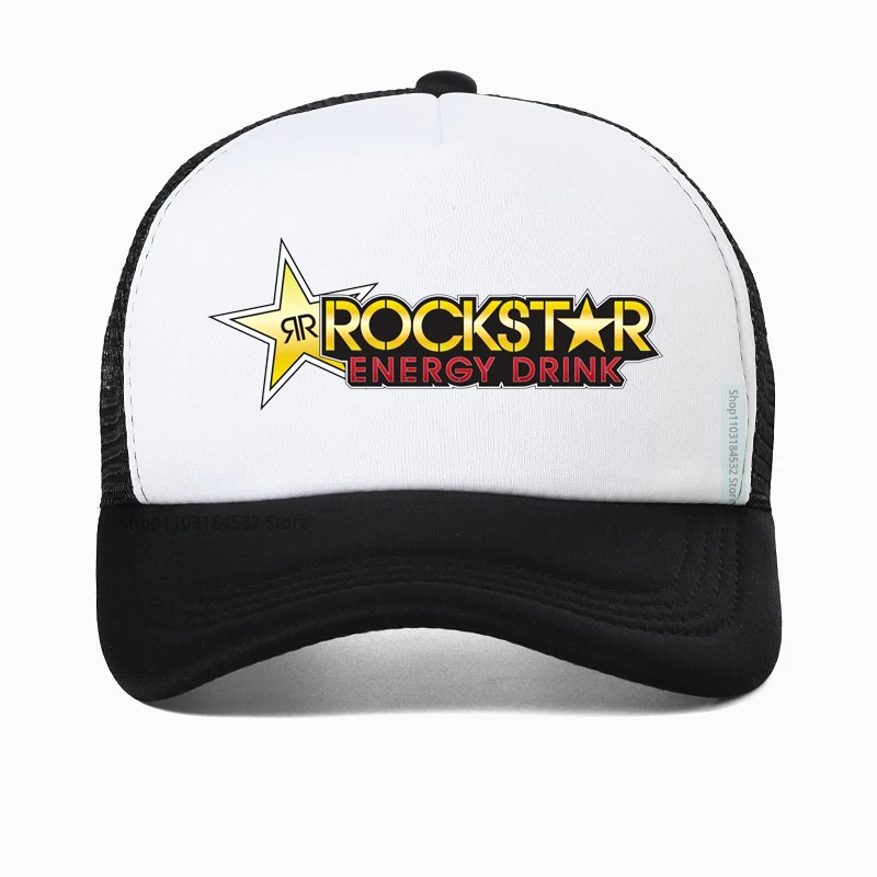 

rockstar energy drink baseball cap rock star merchandise hippie truck hat cool mesh breathable caps