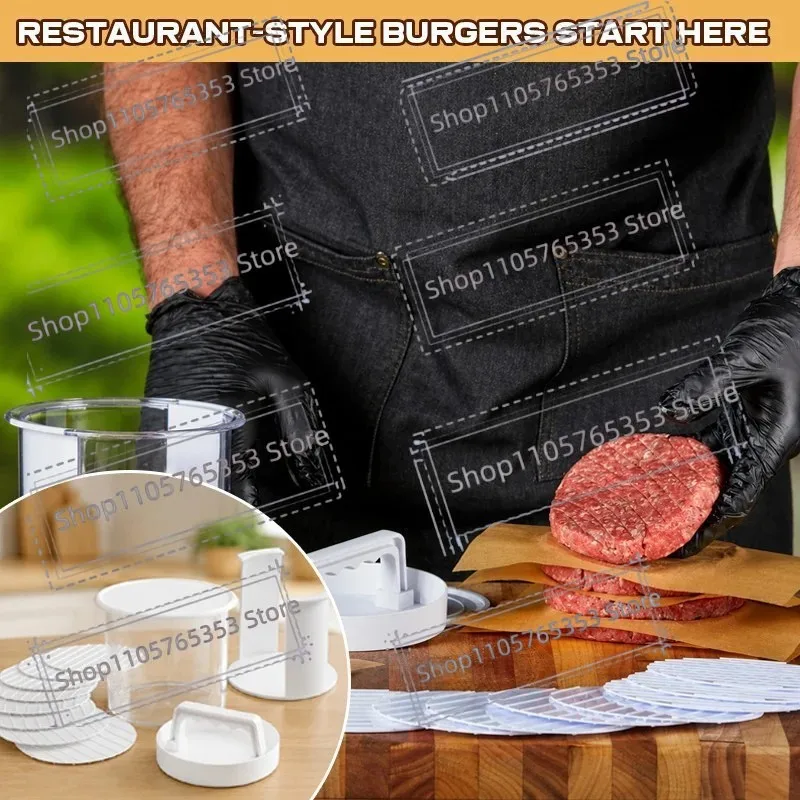 Burger Patty Maker Hamburger Patty Meat Press Making Tools Suit Reusable Practical Non Stick Hamburger Mold Kitchen Accessories
