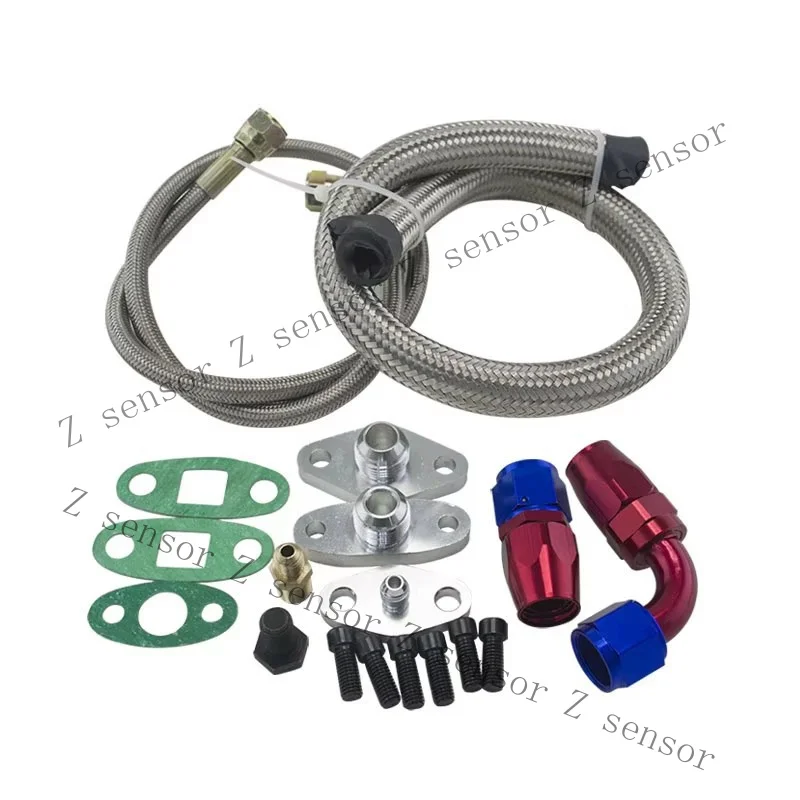 RRR+  AN10 AN4 Turbo Oil Feed Return Line Kit Toyota Supra 1JZ 2JZ GTE Single Turbo