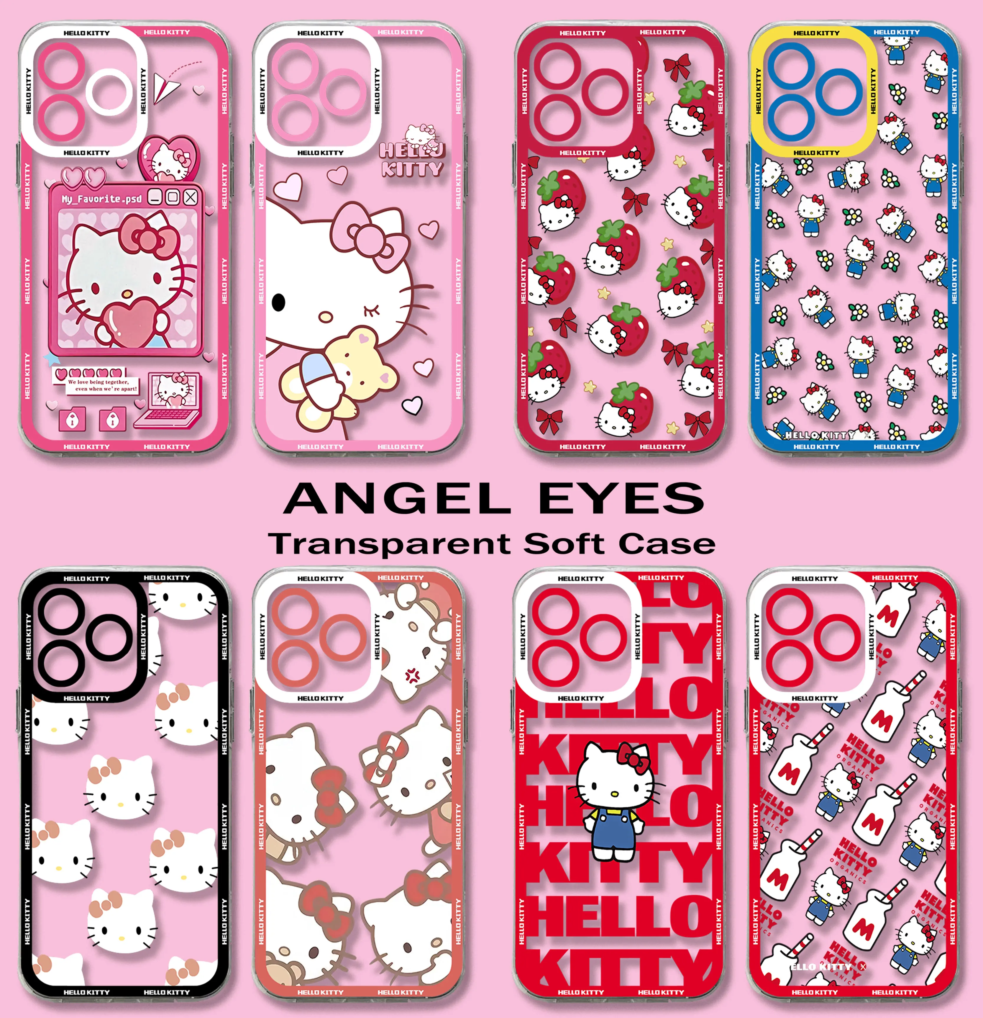 Cartoon Hello Kitty Hot Funny Phone Case For Redmi Note 12 11 10 9 Pro 7 8 9C 10C 12C 13C 4G 5G Soft Silicone Transparent Cover