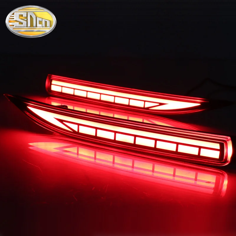 2PCS For Toyota Corolla 2019-2023 Multi-function Car LED Rear Fog Lamp Bumper Light Brake Light Dynamic Turn Signal Reflector