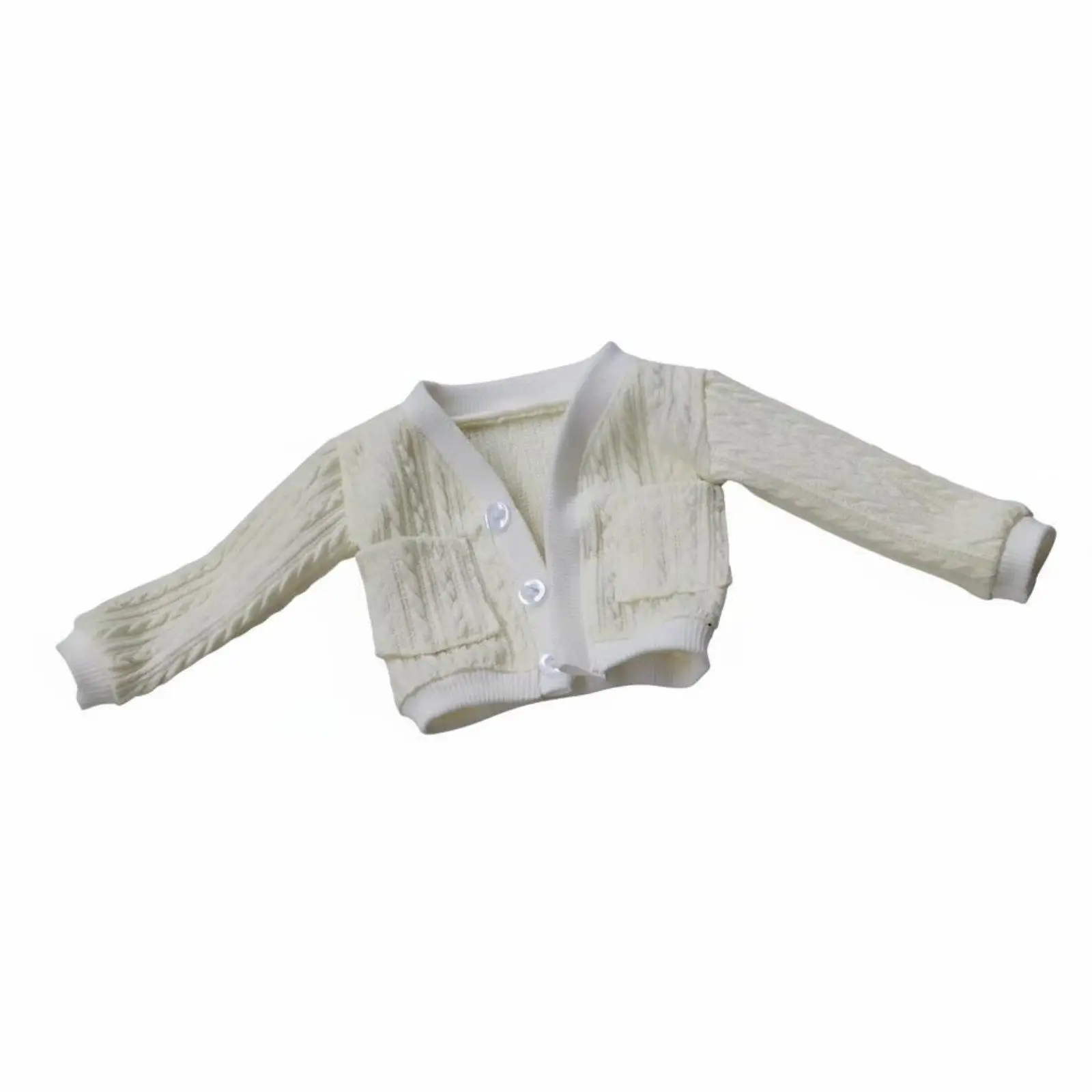 BJD Doll Clothing Unisex Fit BJD Cardigan Button-Up Closure Jointed Doll Jacket