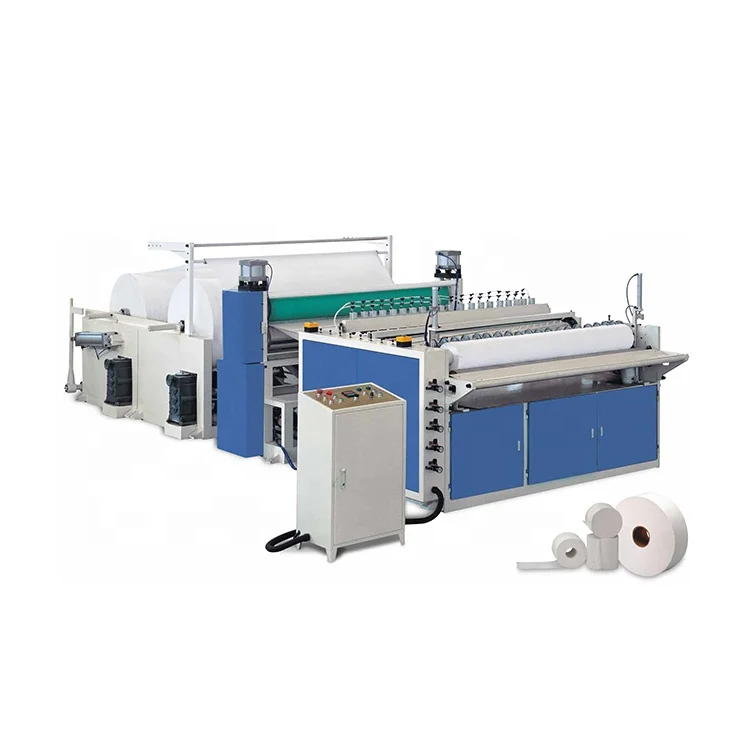 Zhengzhou Dingchen Machinery 1575mm toilet paper winding and slitting machine is on sale