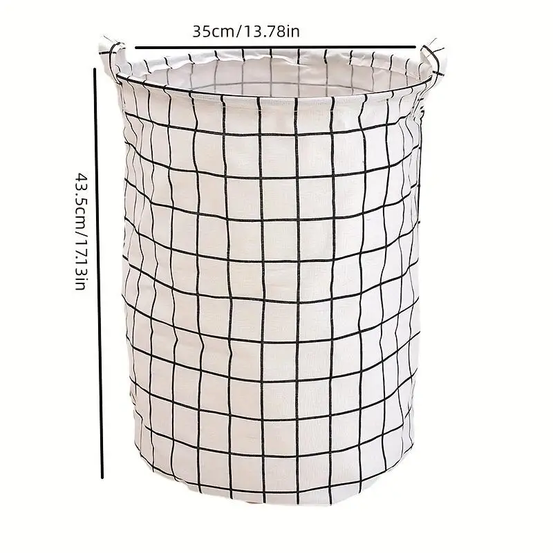 1PC Home Fabric Dirty Basket Clothes Dirty Basket Storage Bucket Foldable Storage Basket Laundry Basket