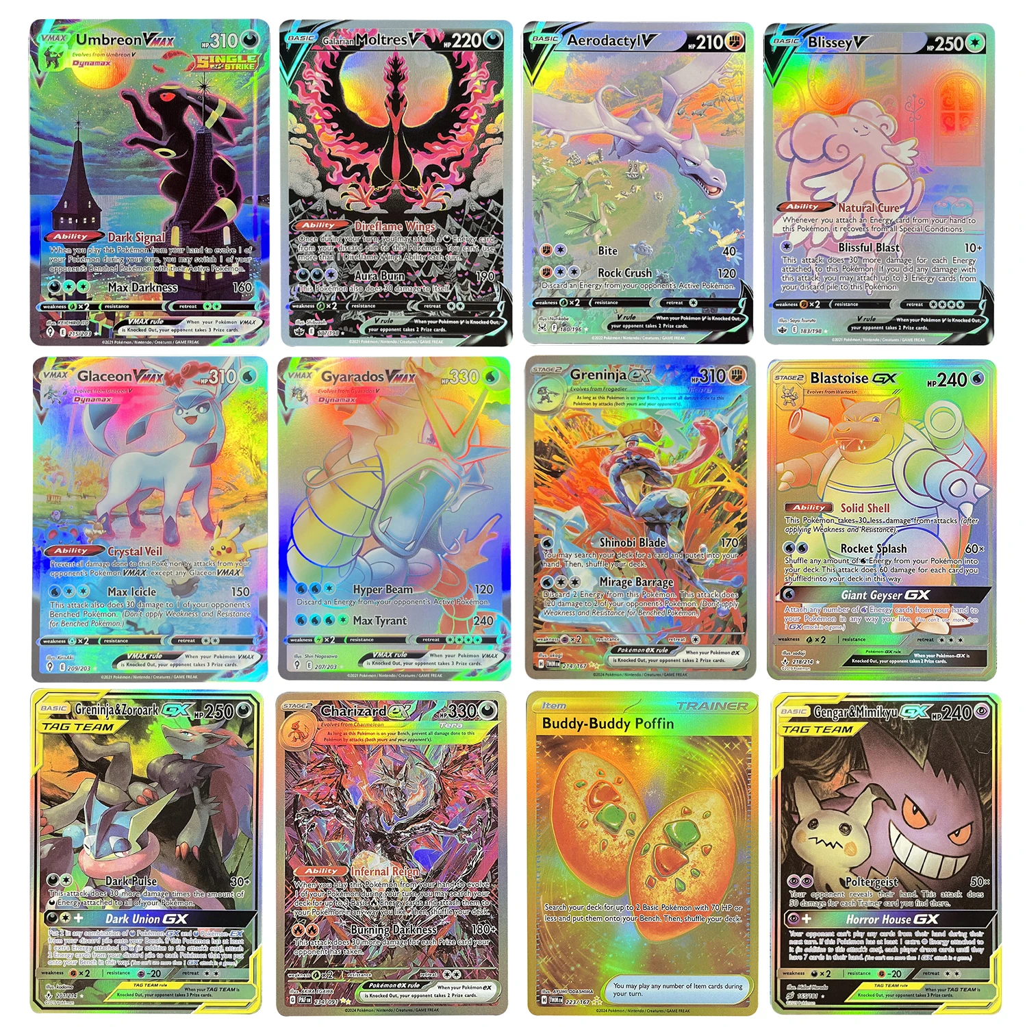

PTCG Proxy Cards Greninja Eevee&Snorlax Groudon Charizard PAF Blastoise Gardevoir&Sylveon DIY Card