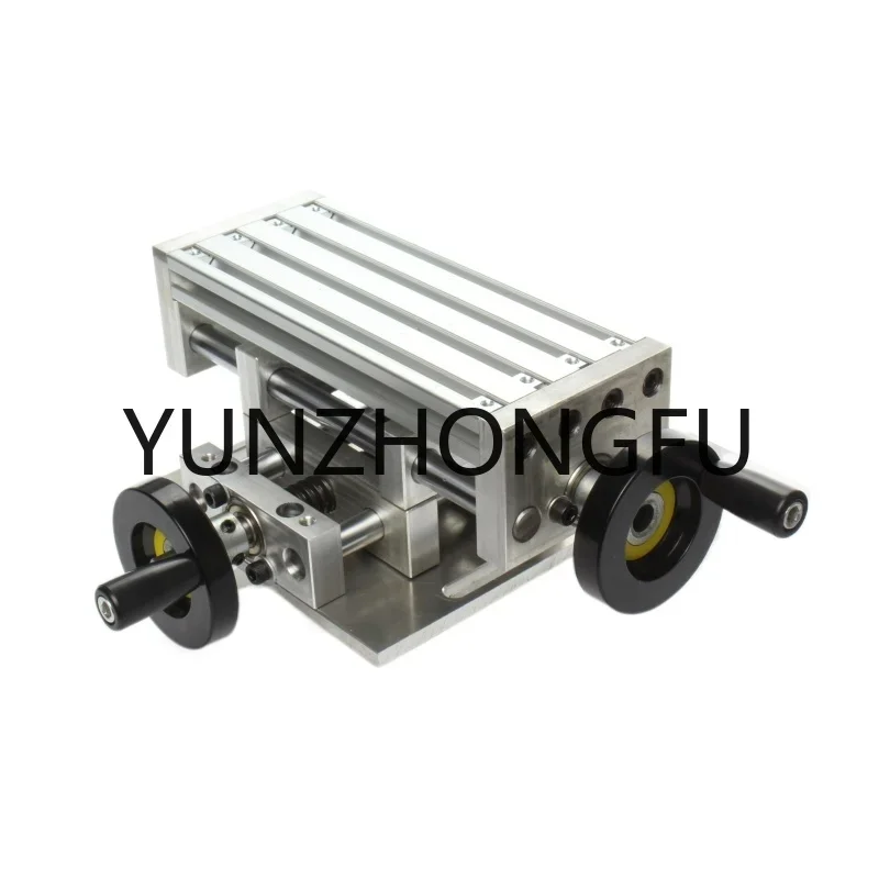 Mini multifunctional table bench drill milling machine cross sliding table dovetail drag plate vise