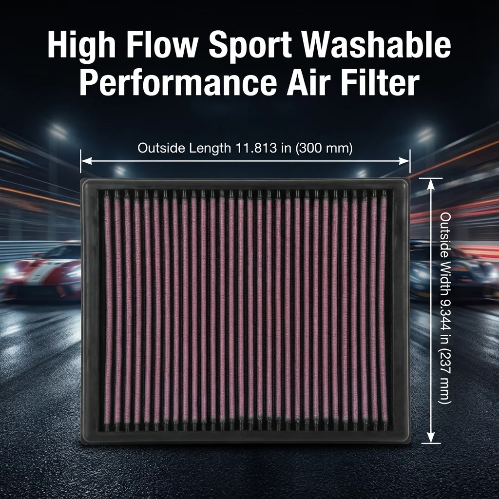 for Ford Ranger Everest Endeavour 2015-2023 2.0 2.2 2.3 3.2 High Flow Sport Washable Performance Air Filter 33-3086 EB3G9601AA