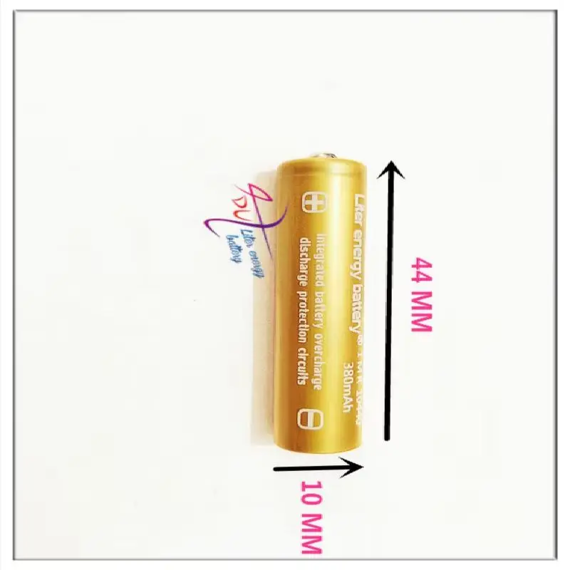 3.7V Liter energy battery 10440 380mAh High Capacity 3.7V  Rechargeable AAA Battery